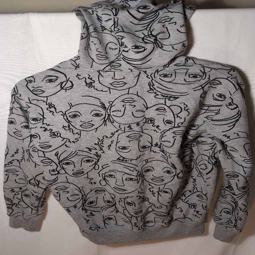 Maya Angelo Caged Bird Legacy Yourh Graphic Hoodie, Size M (7-9) - Picture 4 of 5
